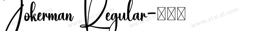 Jokerman Regular字体转换